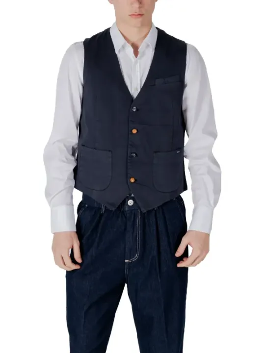 Gianni Lupo Herren Weste Blau | online kaufen
