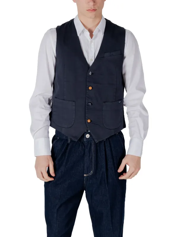 Gianni Lupo Herren Weste Blau | online kaufen