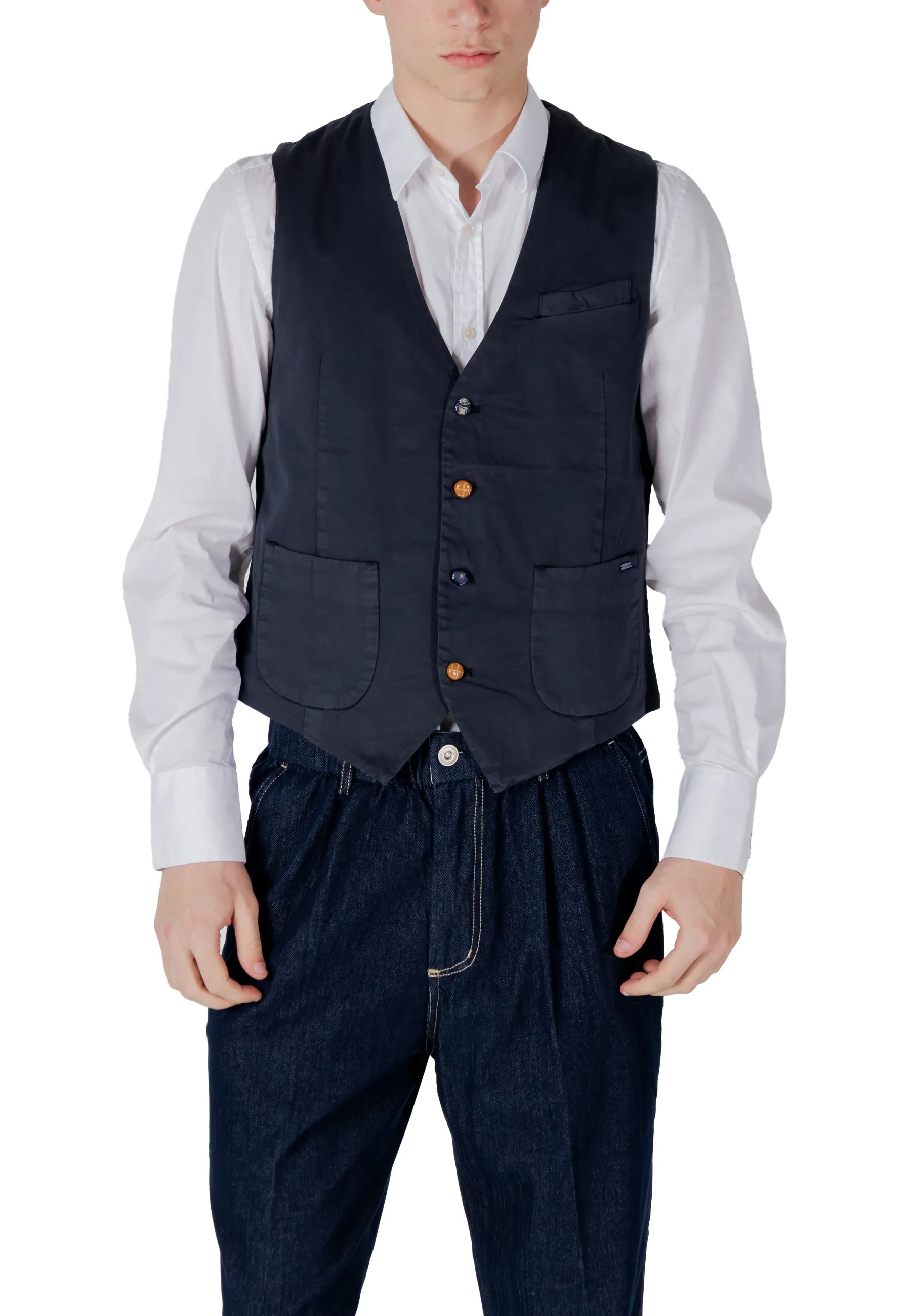 Herren Weste Blau 485509