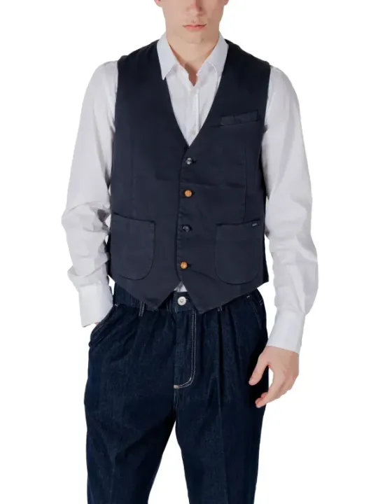 Gianni Lupo Herren Weste Blau | online kaufen