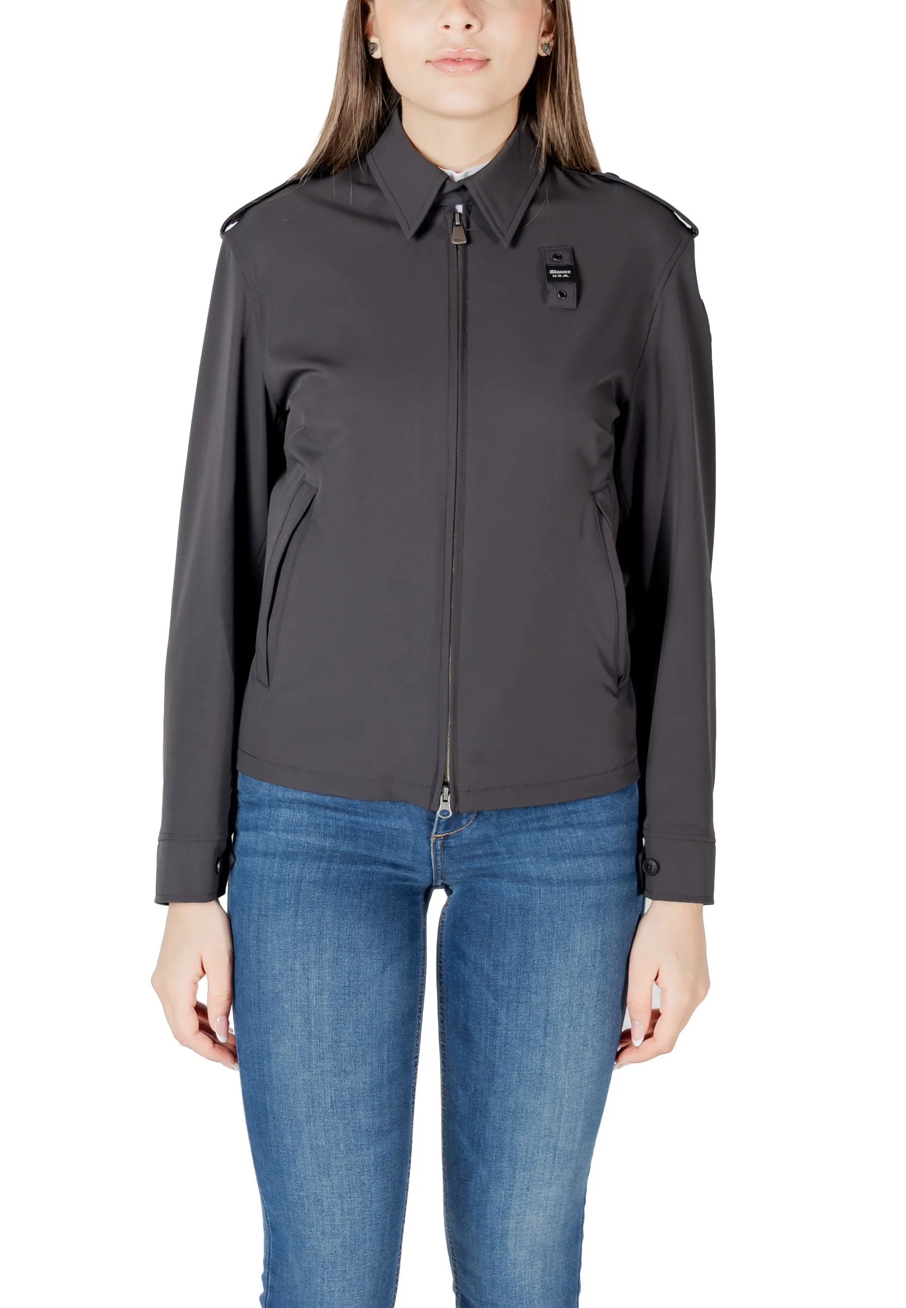 Blauer Kostümjacken Schwarz 485476