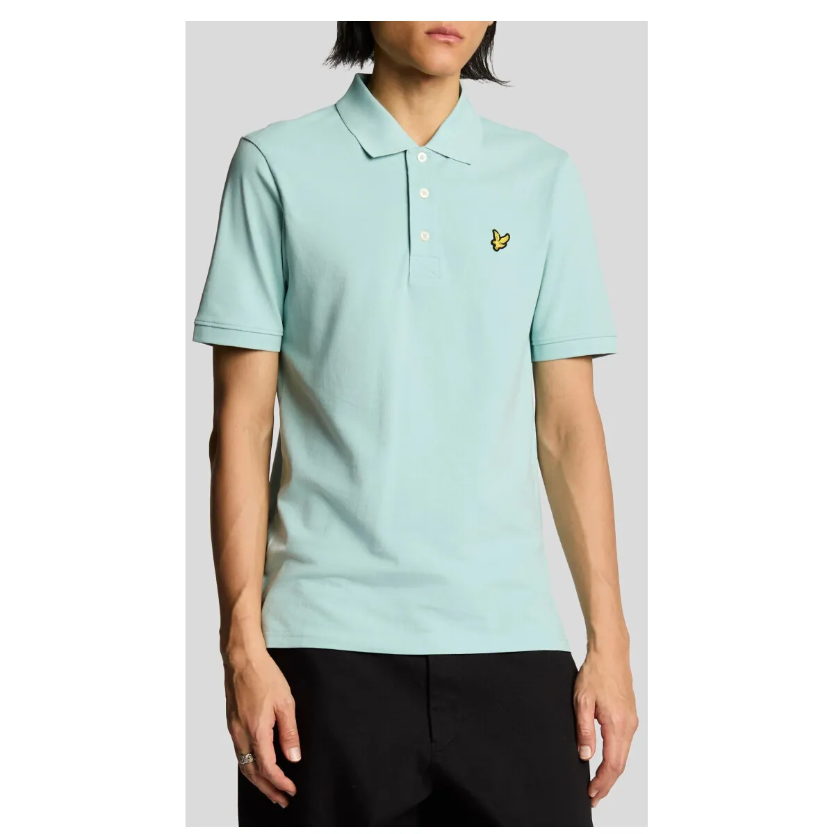 Herren Polo Azurblau 485402