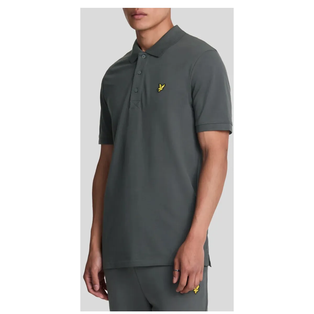 Herren Polo Grau 485362