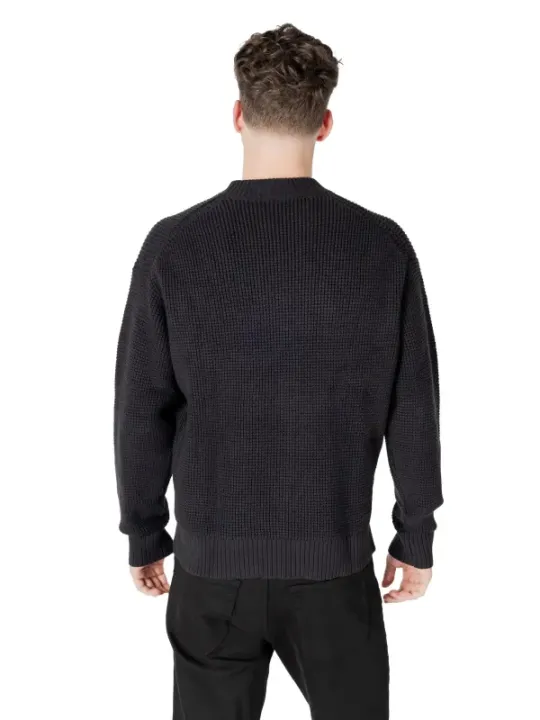 Calvin Klein Jeans Herren Bio-Baumwollpullover Schwarz