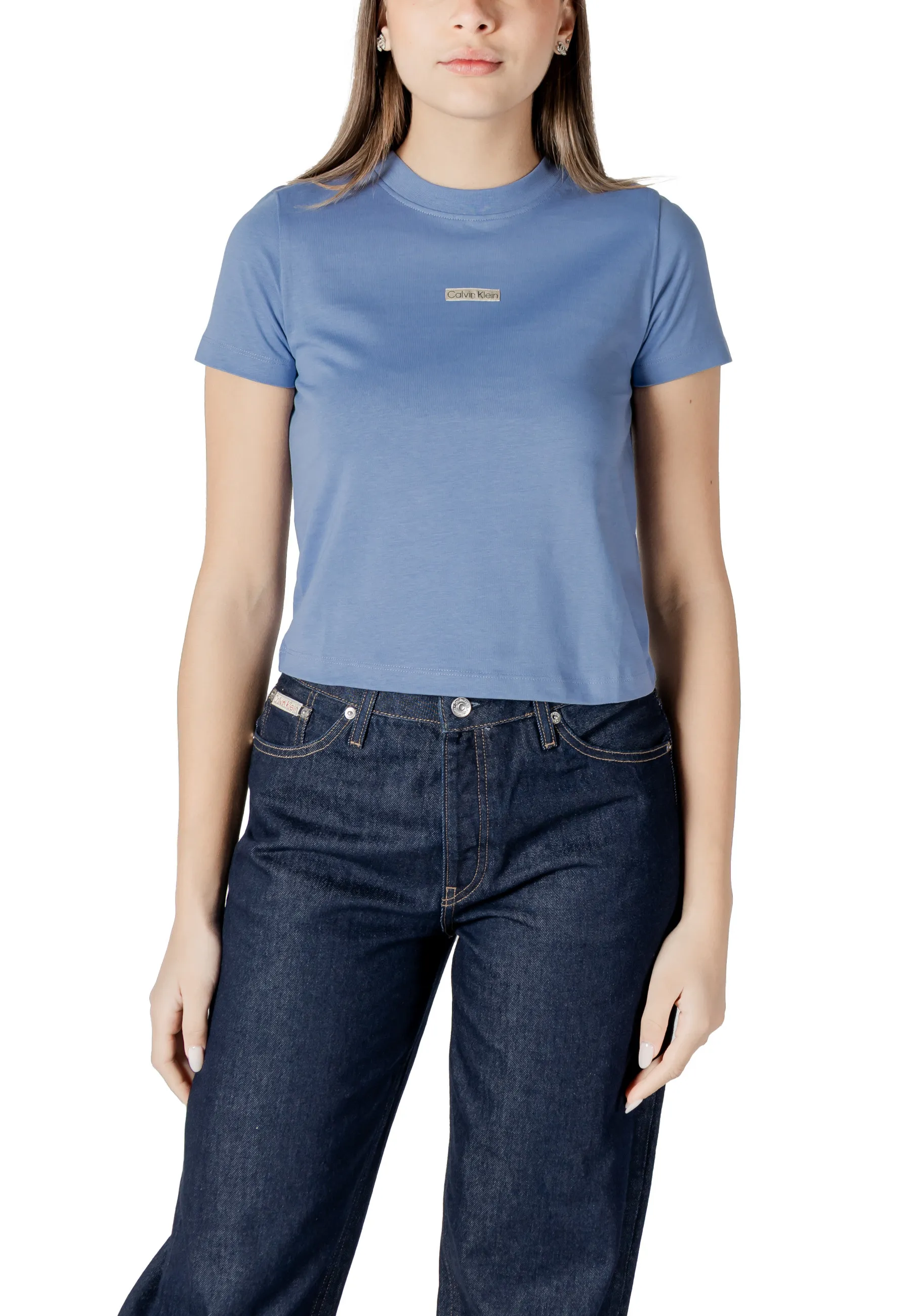 T-Shirt Azurblau 485245