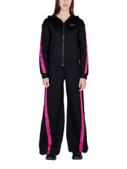 Schwarzer EA7 Jogginganzug mit Streifen