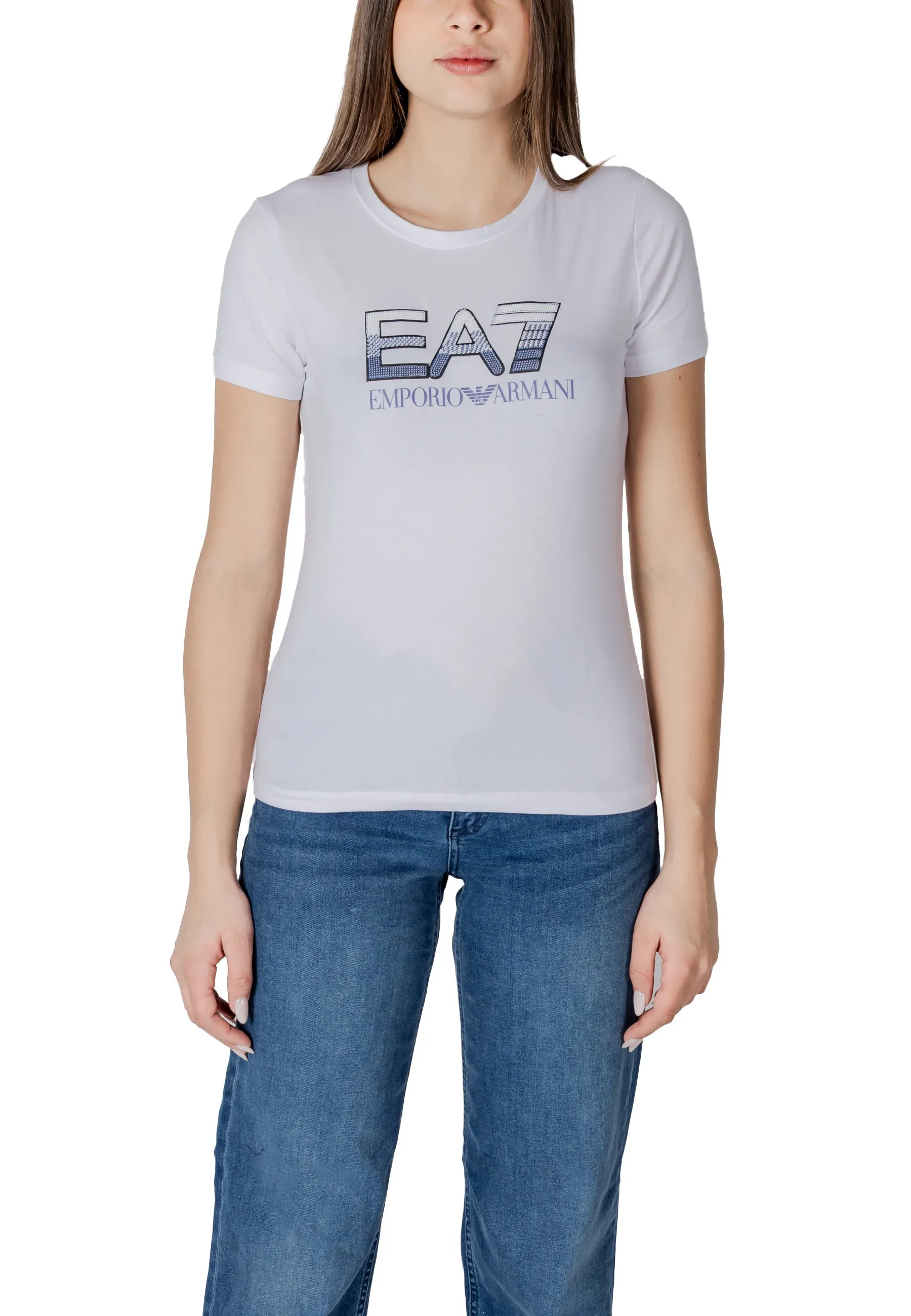 Ea7 T-Shirt Weiß 485037