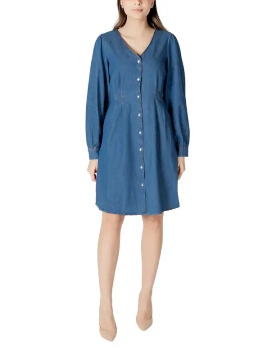 Ichi Kleid Azurblau | online kaufen