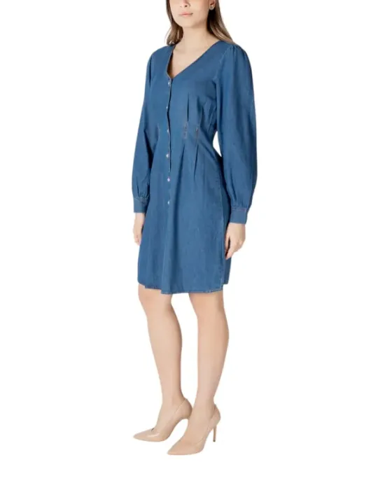 Ichi Kleid Azurblau | online kaufen