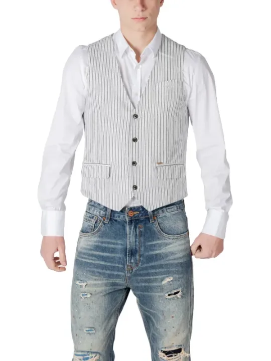 Gianni Lupo Herren Weste Schwarz | online kaufen