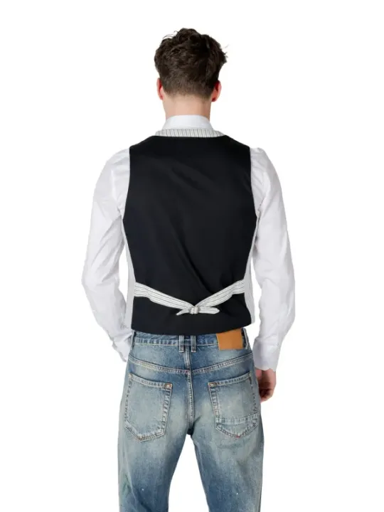 Gianni Lupo Herren Weste Schwarz | online kaufen