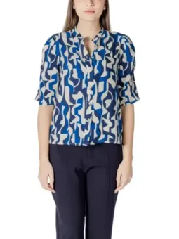 Ichi Bluse Blau leihen - Stilvoller Verleih für Frühling/Sommer