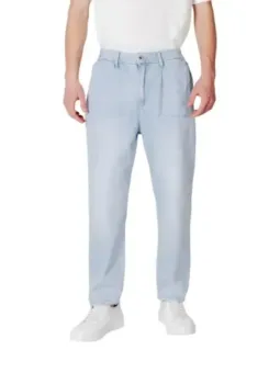 Gianni Lupo Herren Jeans Azurblau | online kaufen