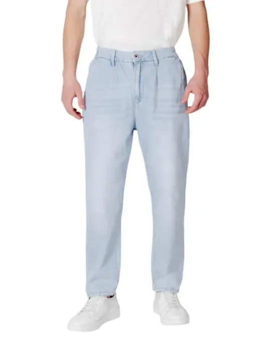 Gianni Lupo Herren Jeans Azurblau | online kaufen