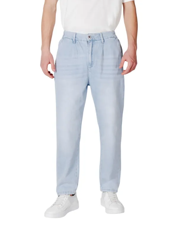 Gianni Lupo Herren Jeans Azurblau | online kaufen
