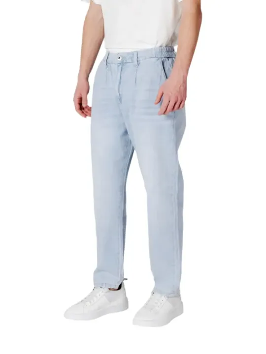 Gianni Lupo Herren Jeans Azurblau | online kaufen