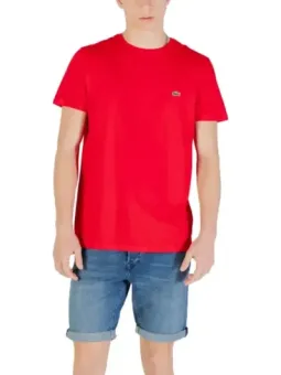 Lacoste Herren T-Shirt Rot mieten | Flex-Fashion Verleih
