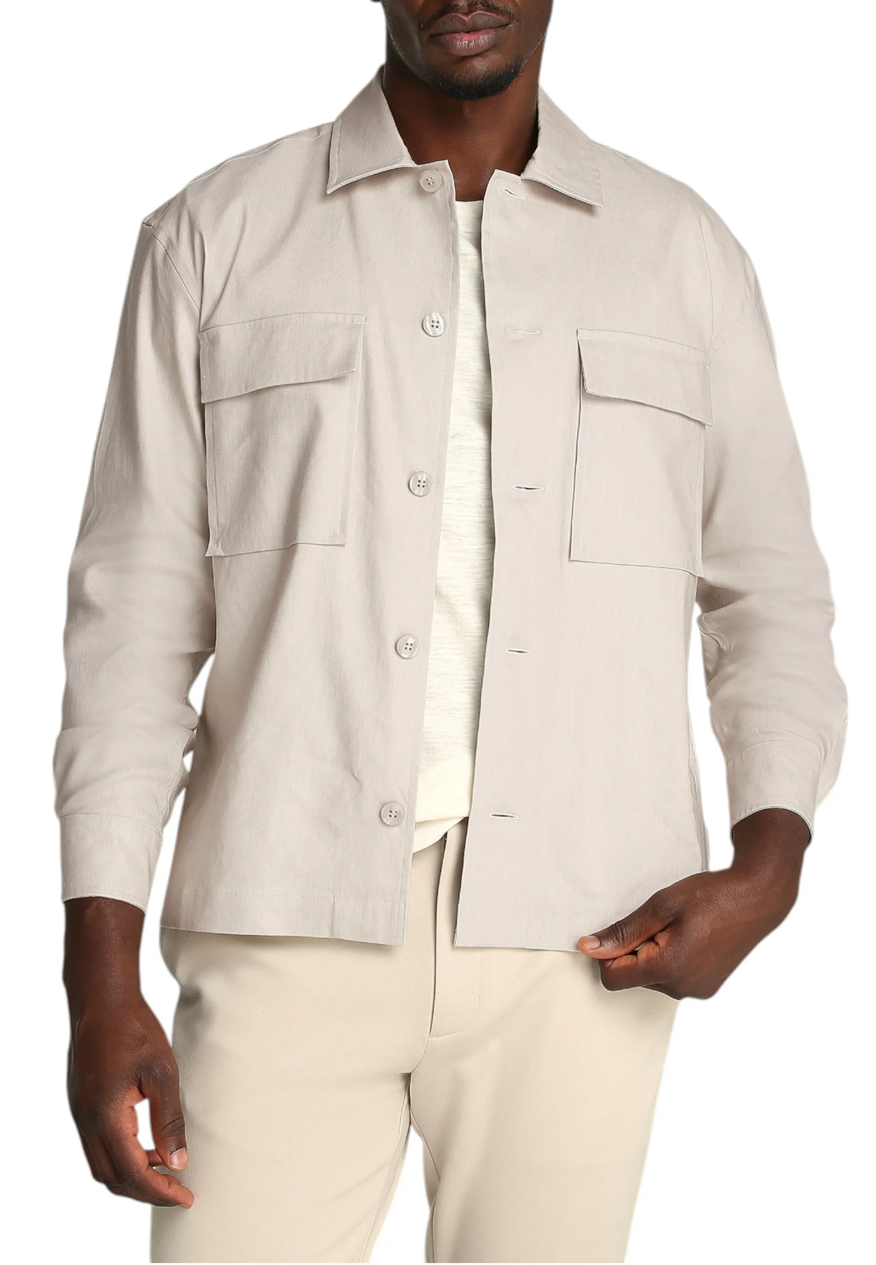 Herren Hemd Beige 486763