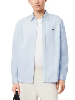 Azurblaues Lacoste Herrenhemd mieten – Flex-Fashion Verleih
