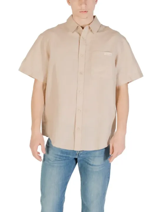 Calvin Klein Jeans Herren Hemd Beige | online kaufen