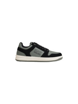 Schwarze EA7 Sportschuhe Seitenansicht