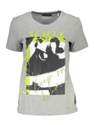 GUESS JEANS Damen Kurzarm-T-Shirt Grau | online kaufen