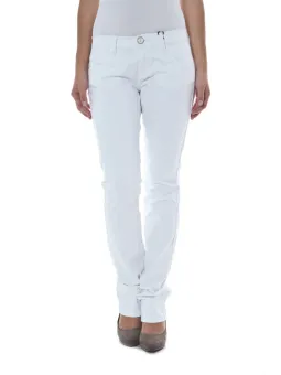 Miete stilvolle PHARD Damen 5-Pocket-Hose in Weiß