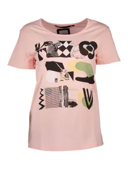 SILVIAN HEACH Damen T-Shirt Rosa 2XS leihen bei Flex-Fashion