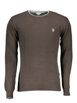 Mieten: U.S. POLO Herren Slim-Pullover Braun - Flex-Fashion