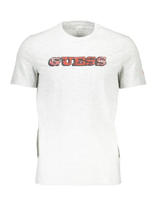 GUESS JEANS Herren Kurzarm-T-Shirt Grau | online kaufen