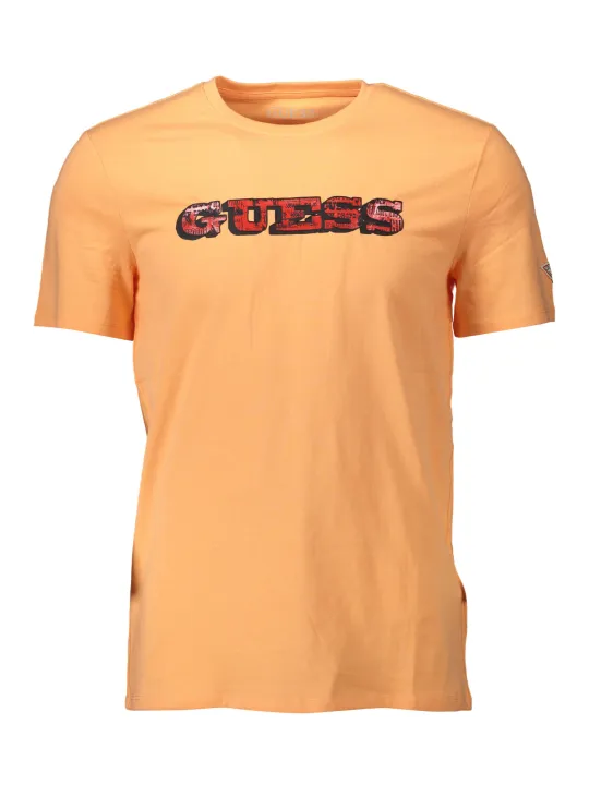 GUESS JEANS Herren Kurzarm-T-Shirt Orange | online kaufen