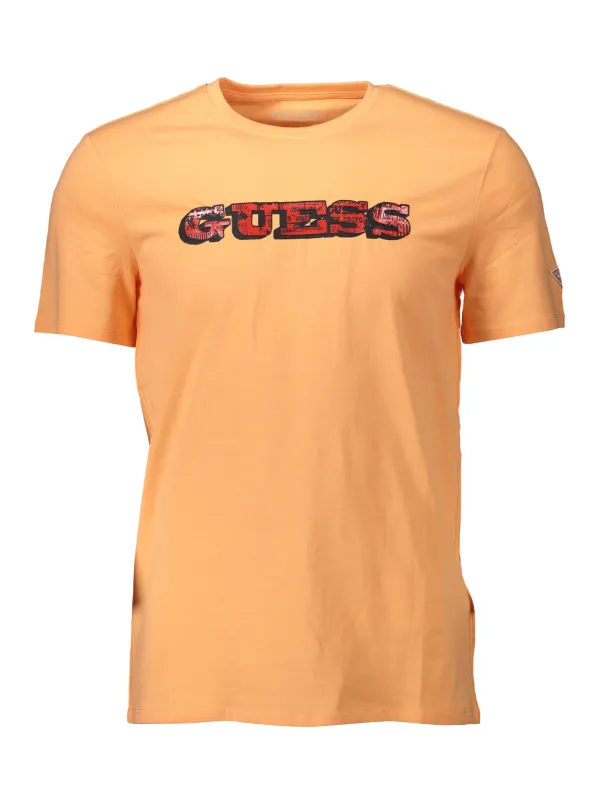 GUESS JEANS Herren Kurzarm-T-Shirt Orange | online kaufen