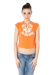 ZUELEMENTS Damen KURZARM-T-SHIRT Orange | online kaufen