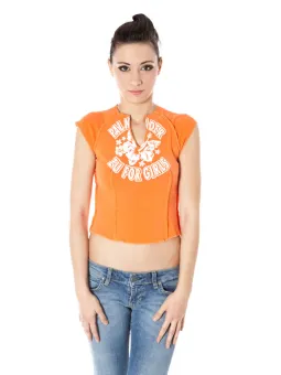 ZUELEMENTS Damen T-Shirt Orange mieten - Flex-Fashion Verleih