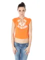ZUELEMENTS Damen KURZARM-T-SHIRT Orange | online kaufen