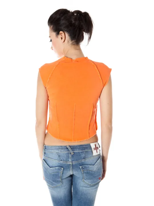 ZUELEMENTS Damen KURZARM-T-SHIRT Orange | online kaufen