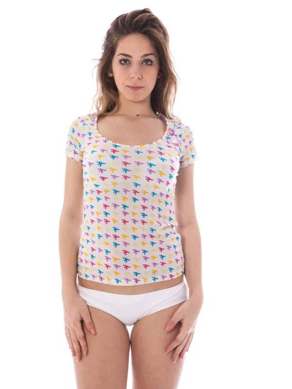 A-STYLE Damen KURZARM-T-SHIRT Weiß | online kaufen