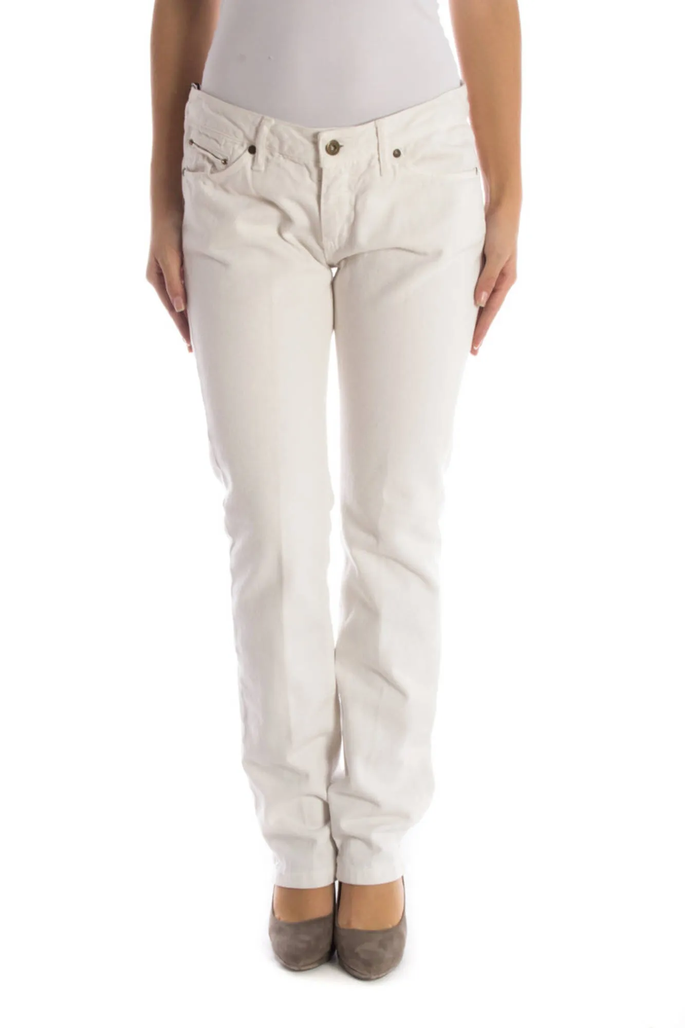 Damen 5-POCKET-HOSE Weiß TY03-AY174-JAKY_BIANCO_C00262