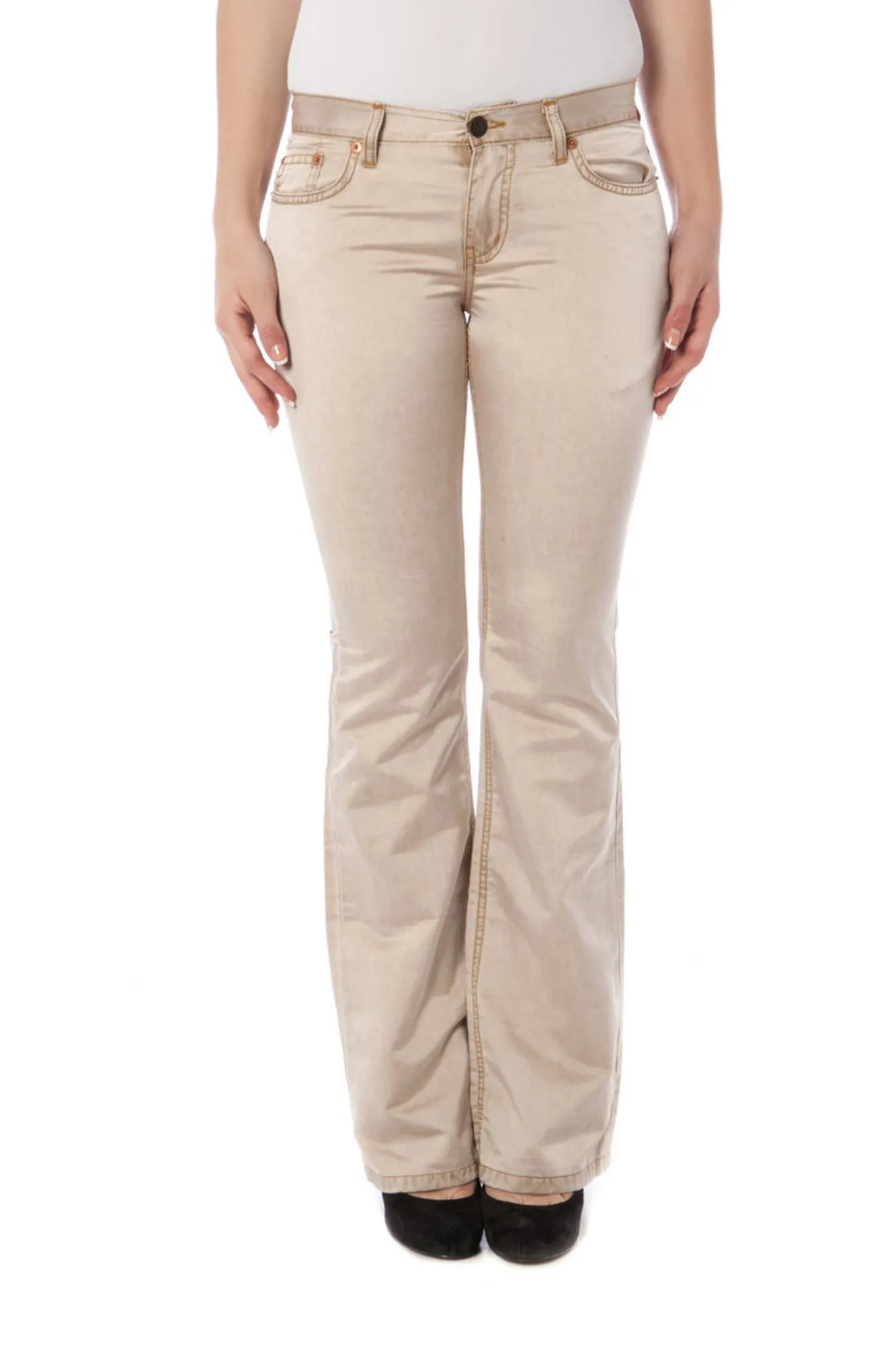 Damen 5-POCKET-HOSE Beige P1700193413002-CASUAL_BEIGE_1909