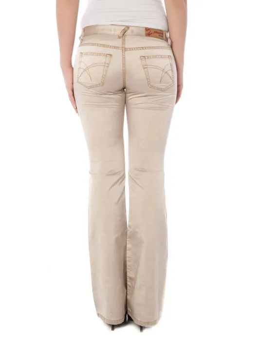 PHARD Damen 5-POCKET-HOSE Beige | online kaufen
