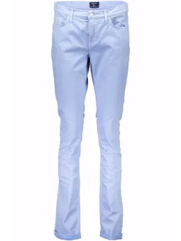 Miete stilvolle GANT Damen 5-Pocket-Hose in Hellblau