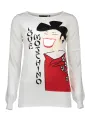 Love Moschino Damen LANGARM-PULLOVER Weiß | online kaufen