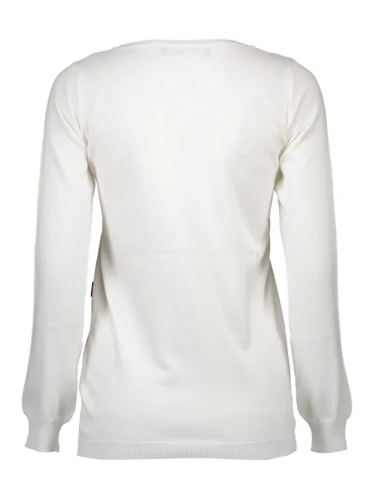 Love Moschino Damen LANGARM-PULLOVER Weiß | online kaufen