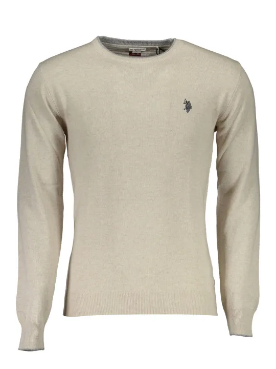 U.S. POLO Herren Slim-Pullover Beige | online kaufen