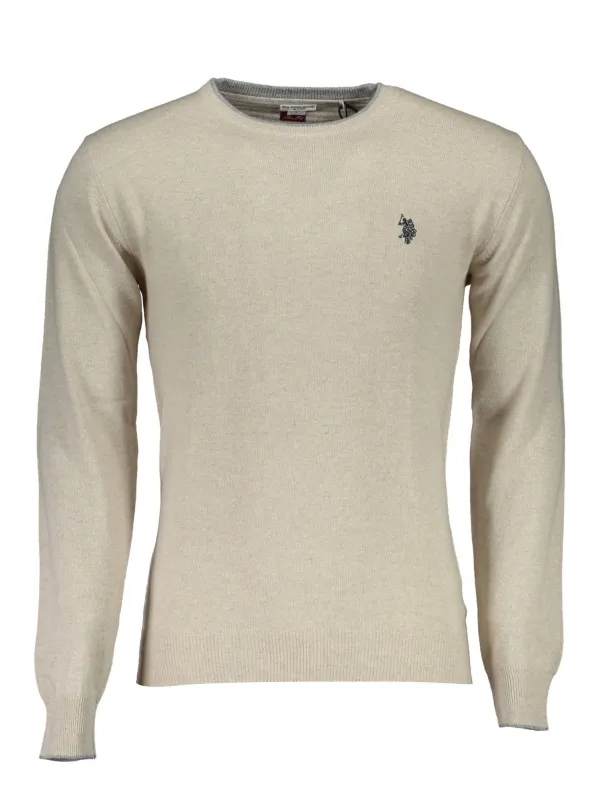 U.S. POLO Herren Slim-Pullover Beige | online kaufen