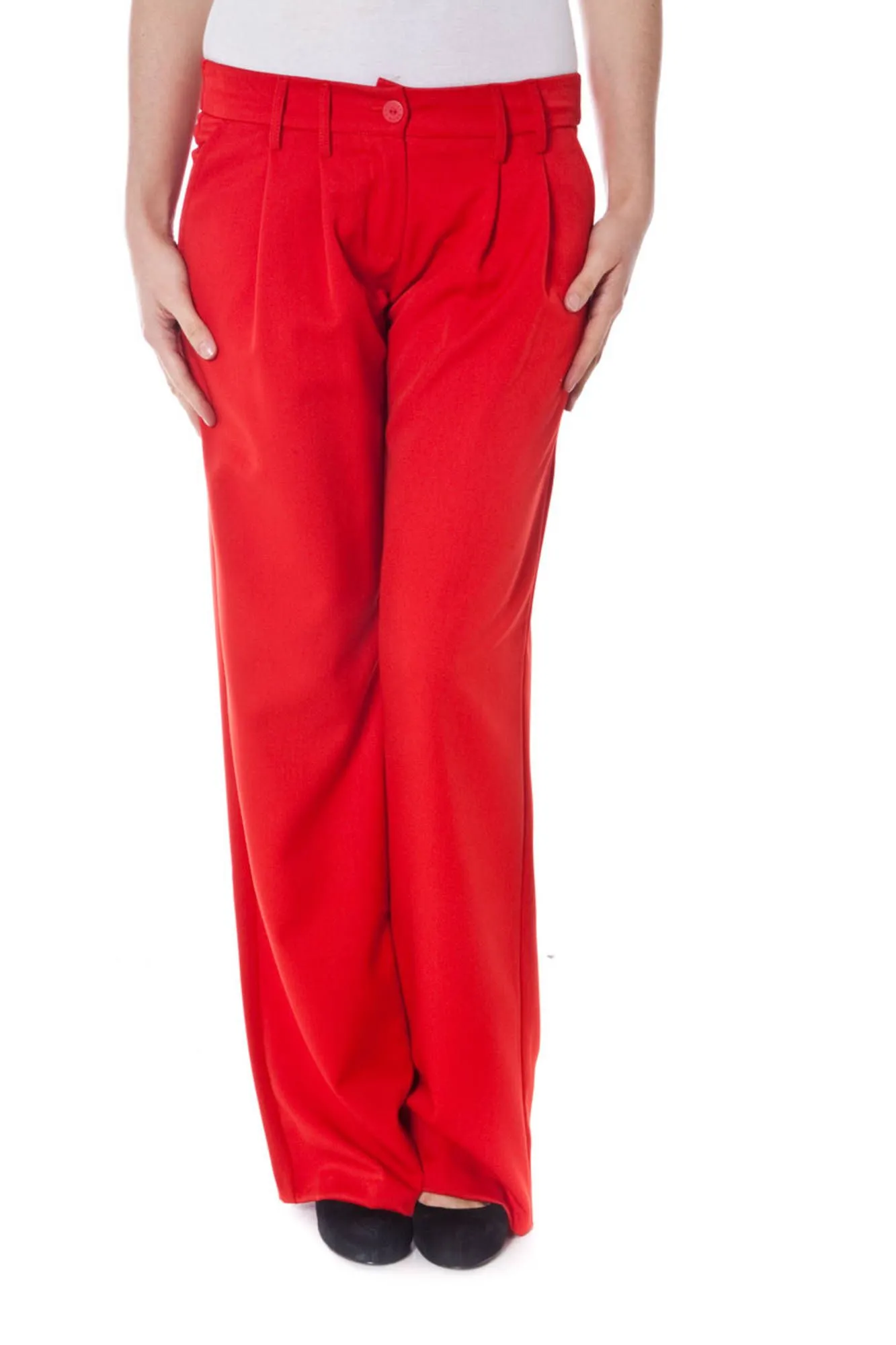 Damen 2-TASCHEN-HOSE Rot 6075_ROSSO_ROSSO