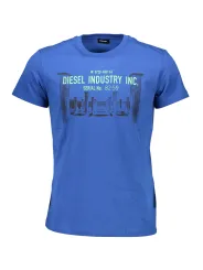 Diesel Herren Kurzarm-T-Shirt Blau | online kaufen