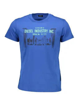 Diesel Herren T-Shirt Blau leihen | Flex-Fashion Verleih