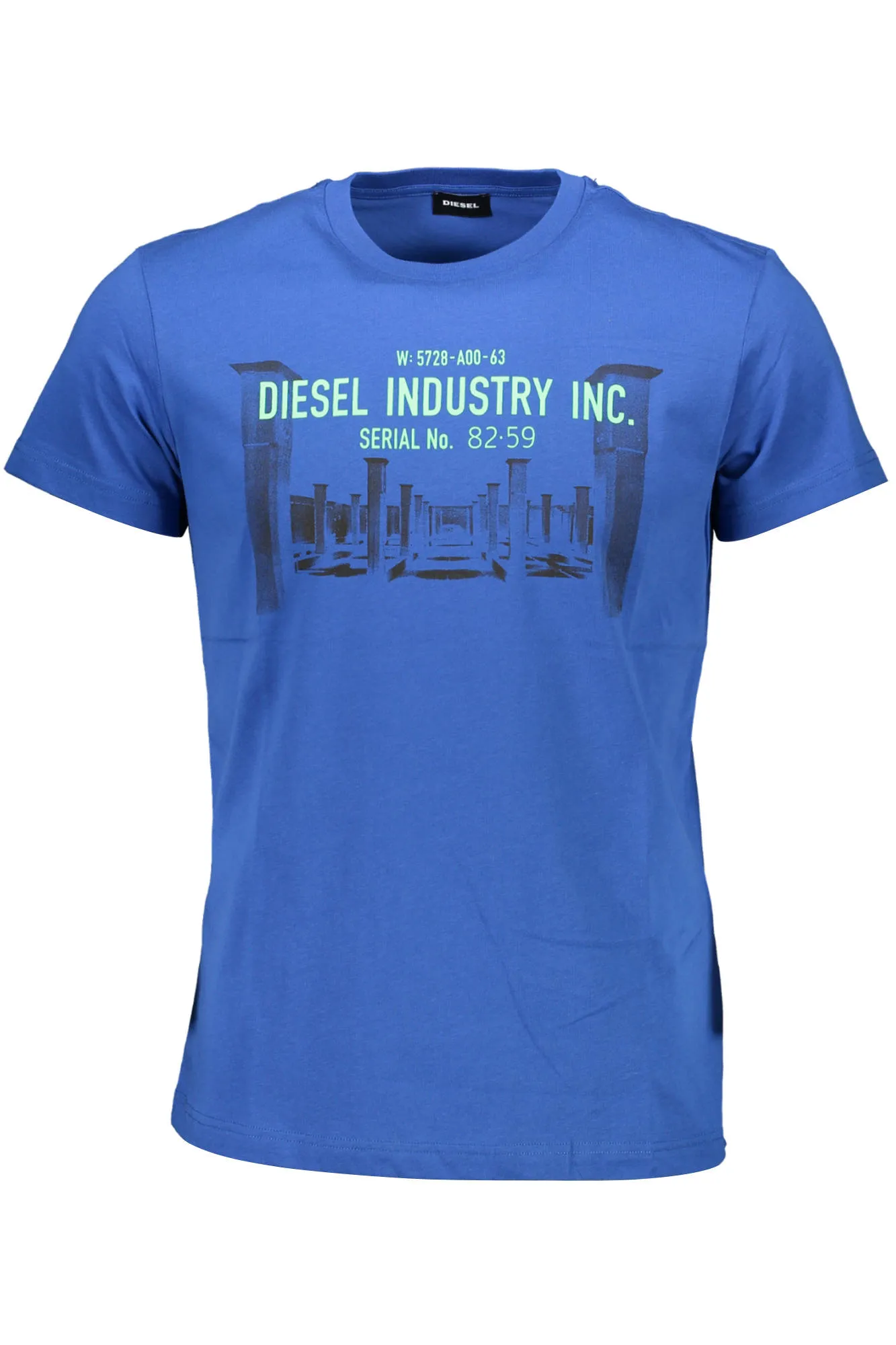 Herren Kurzarm-T-Shirt Blau SEFY-T-DIEGO_BLU_8II