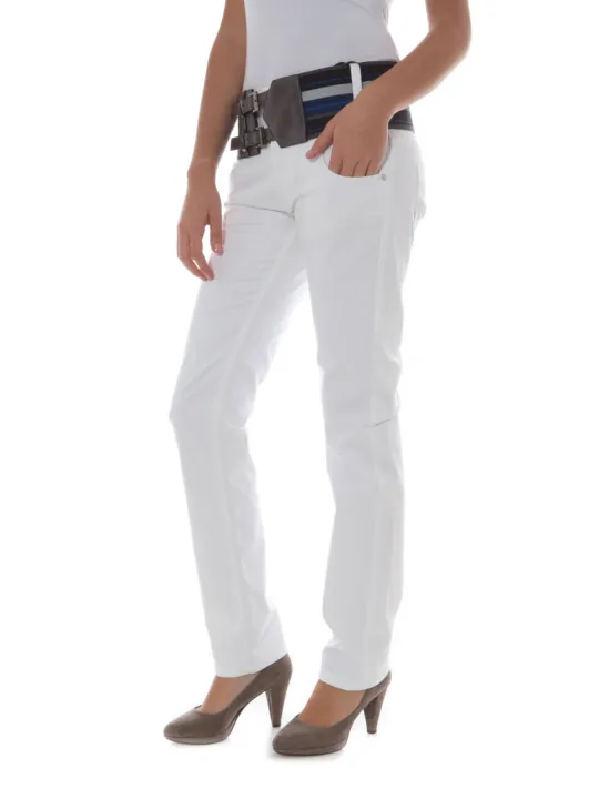 PHARD Damen 5-POCKET-HOSE Weiß | online kaufen